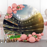 Baseball Feld Menge Bühne Beleuchtung Runden Hintergrund